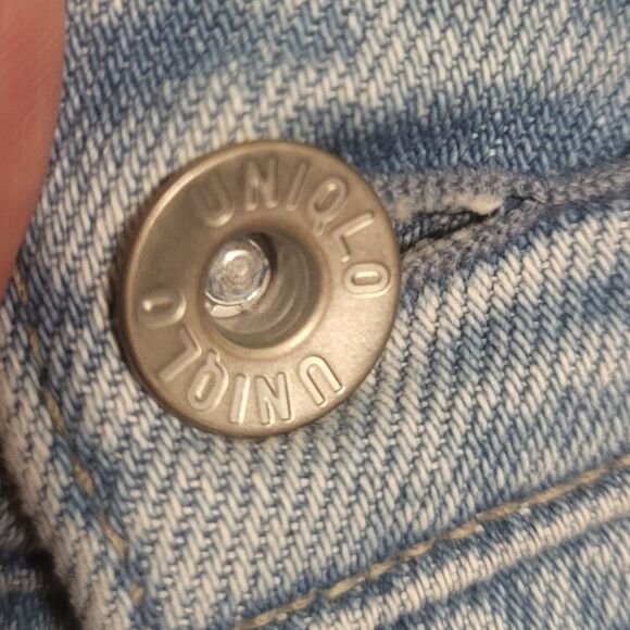 Uniqlo Relaxed Fit Light Blue Men's Drawstring Jeans, Waist 33-36 inches - Picture 8 of 8